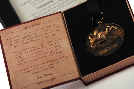 After Dad Reads The Certificate, Award Him This Exclusive Disney Medal, Presented In A Special Storybook