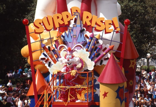 Roger Rabbit in the 20th Anniversary Surprise Celebration Parade at Magic Kingdom Park