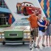The Real-Life Griswolds and their Family Truckster in Front of Disney’s Art of Animation Resort at Walt Disney World Resort