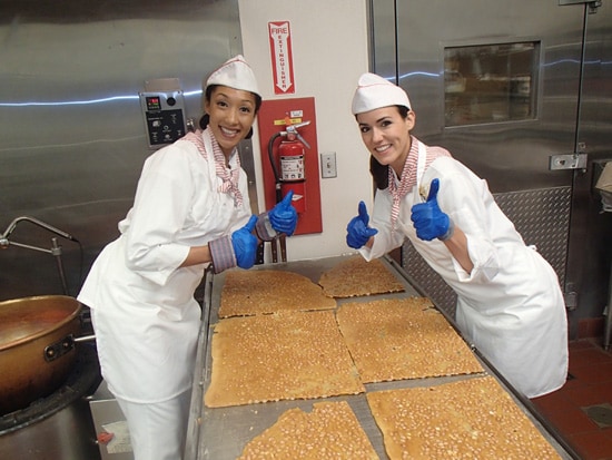 Disneyland Resort Ambassadors Megan Navarette and Sachiko White Learn About Candy Making at the Disneyland Resort