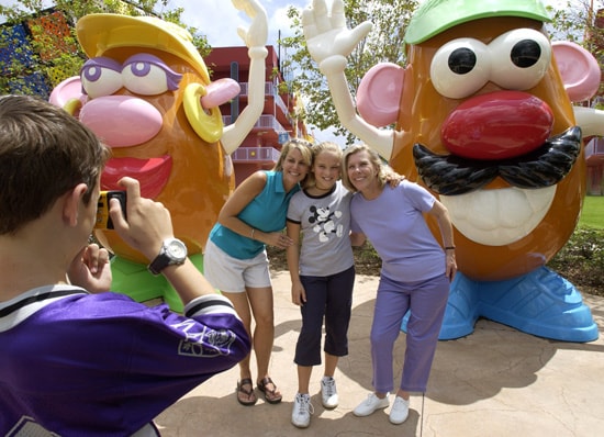 Caption This: Meeting Mr. & Mrs. Potato Head at Disney’s Pop Century Resort