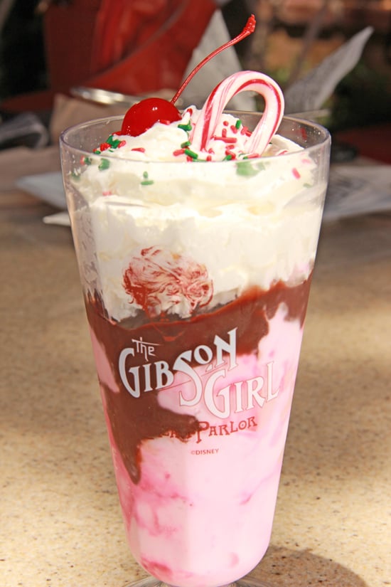 Peppermint Hot Fudge Sundae at Gibson Girl Ice Cream Parlor at the Disneyland Resort Available During ‘Limited Time Magic’ Christmas in July Week