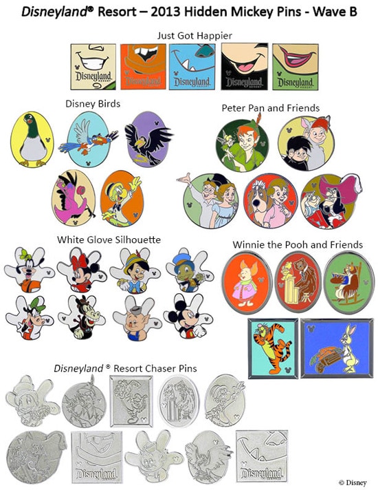 Trade for New Hidden Mickey Pins Arriving at Disney Parks in Late July 2013