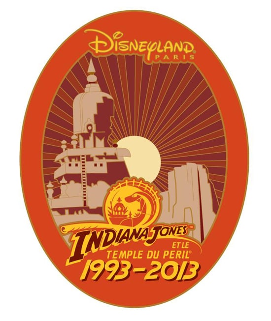 Indiana Jones and the Temple of Peril Pin at Disneyland Paris