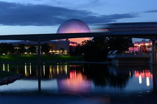 Disney Parks After Dark: Spaceship Earth at Epcot at the Walt Disney World Resort