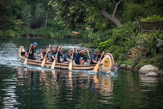 Cast Members, Imagineers, and Employees of The Walt Disney Company Celebrate the 50th Anniversary of the Disneyland Resort Canoe Races