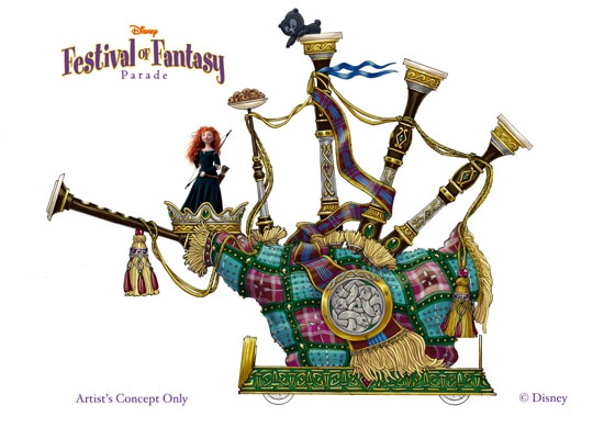 Merida's 'Disney Festival of Fantasy Parade' Float