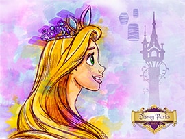 Celebrate Princess Fairytale Hall Grand Opening with Disney Artwork: Rapunzel
