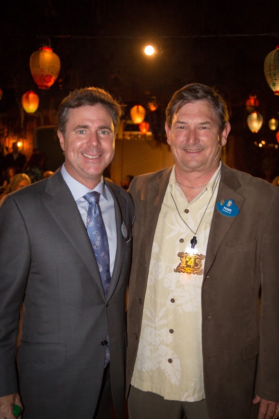 Disneyland Resort President Michael Colglazier and Cast Member Mark Taul at Celebration of Cast Member Milestone Service Anniversaries
