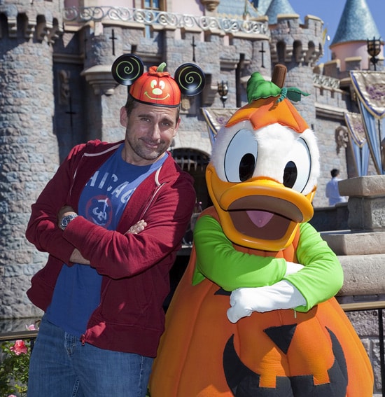 Steve Carell Celebrates Halloween Time at Disneyland Park