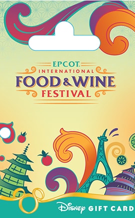 New Epcot International Food & Wine Festival Disney Gift Card is Convenient and Colorful