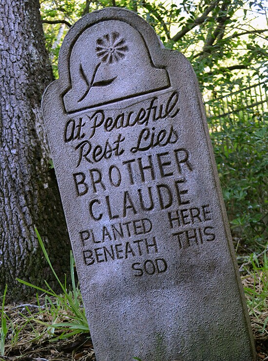 Finish That Tombstone at Magic Kingdom Park: At Peaceful Rest Lies Brother Claude