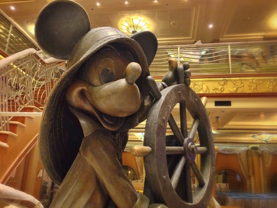 Helmsman Mickey Aboard the Disney Magic