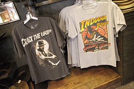 T-Shirts Available at the Indiana Jones Adventure Outpost in Adventureland at Disneyland Park