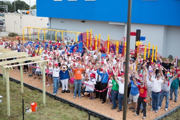 Disney Cruise Line VoluntEARS Build Playground in Central Florida