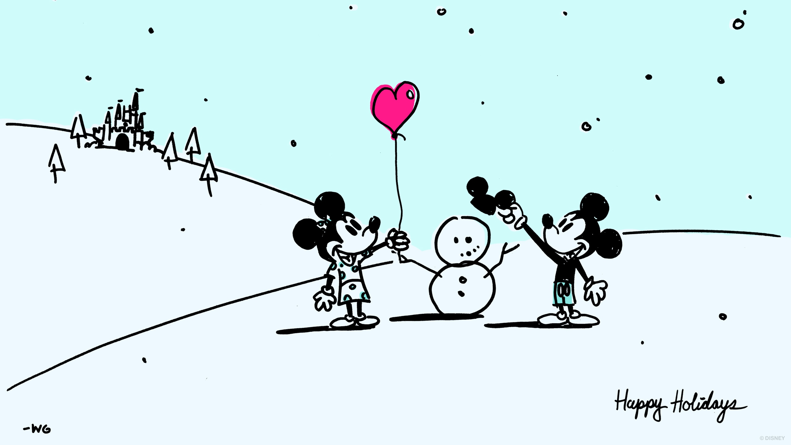 Happy Holidays From Disney Artist Will Gay Disney Parks Blog