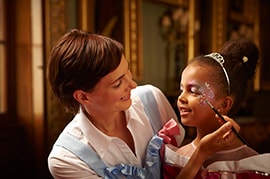 Face Painting for Guests at Cinderella-inspired Disney Bibbidi Bobbidi Boutique