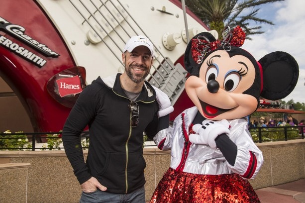 Singer Chris Daughtry Visits Minnie Mouse at Disney’s Hollywood Studios