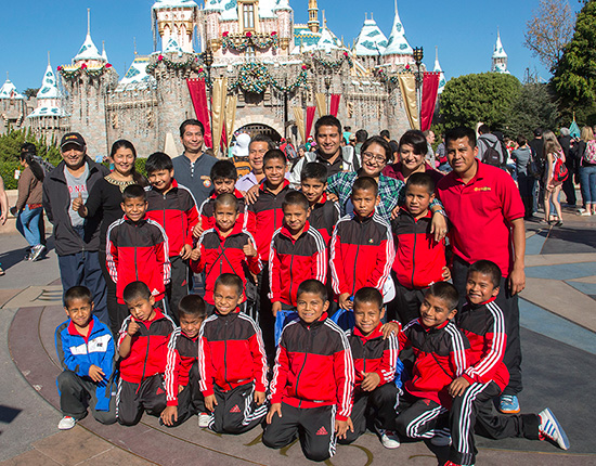 Triquis Kids Basketball Team Visits Disneyland Park