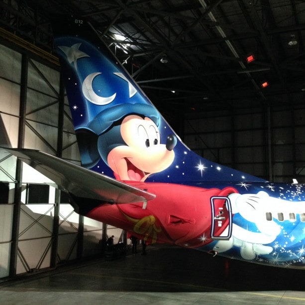 New WestJet ‘Magic Plane’ Features Disney’s Sorcerer Mickey