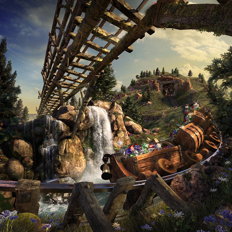All in the Details: Check Out a CGI Ride-Through of Seven Dwarfs Mine Train a...