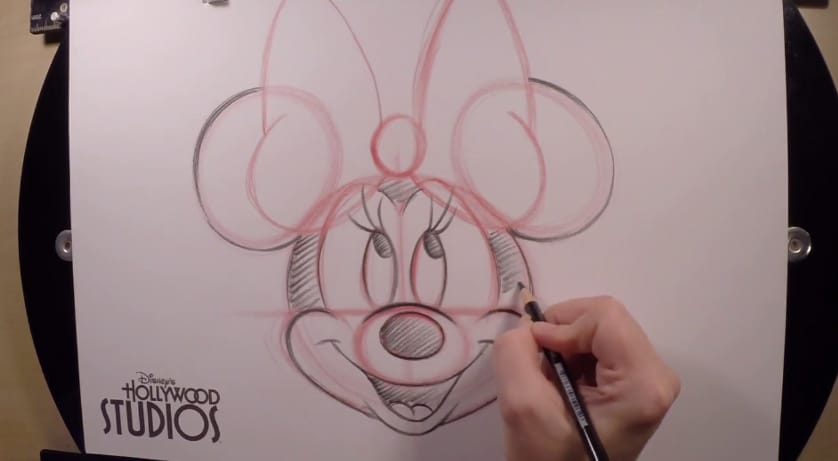 Learn To Draw Minnie Mouse At Disney S Hollywood Studios Disney Parks Blog