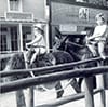 @q7xs4LofoF: Me and My Mom on Burro (and Horse?) Ride in Frontierland, 1964. Maybe This is Why I Hate Hats? ;)