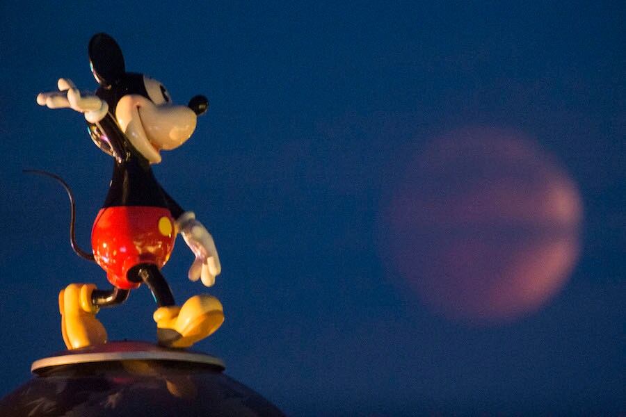 Blood Moon Sets Over Walt Disney World Resort Disney Parks Blog
