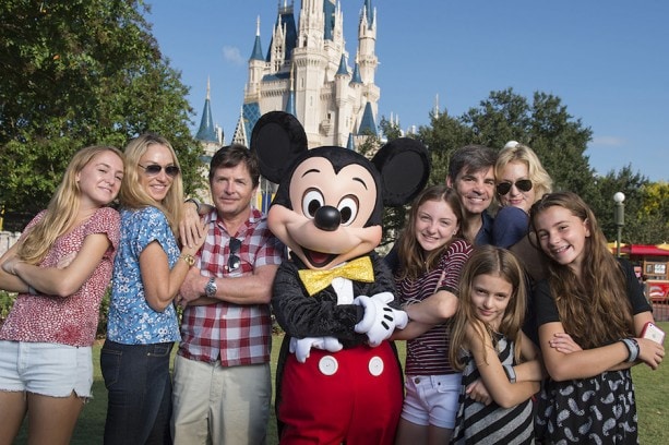 Michael J. Fox, George Stephanopoulos, Tracy Pollan, Alexandra Wentworth at Disney World in Florida