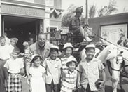 @RizzosCookies: 1955 Disneyland Opening Week. Cousins w/ Mr. Walt Disney @Disneyland Fire Station