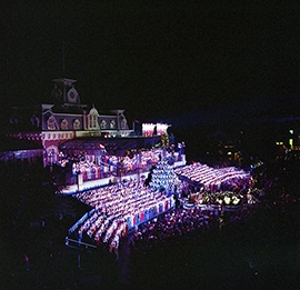 Candlelight Processional Performed in Front of Main Street Train Station in 1983