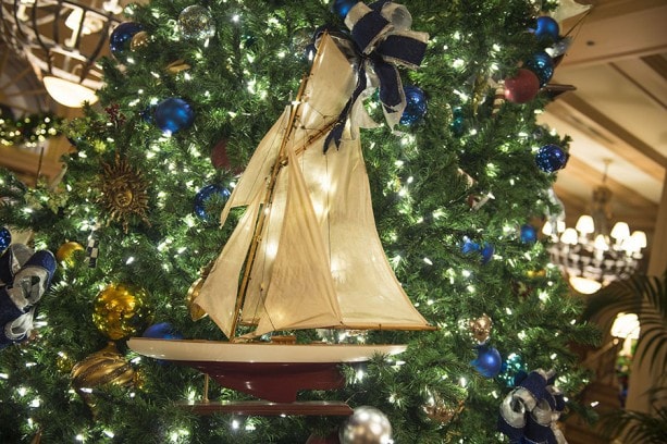 Christmas Trees at Disney's Yacht Club Resort