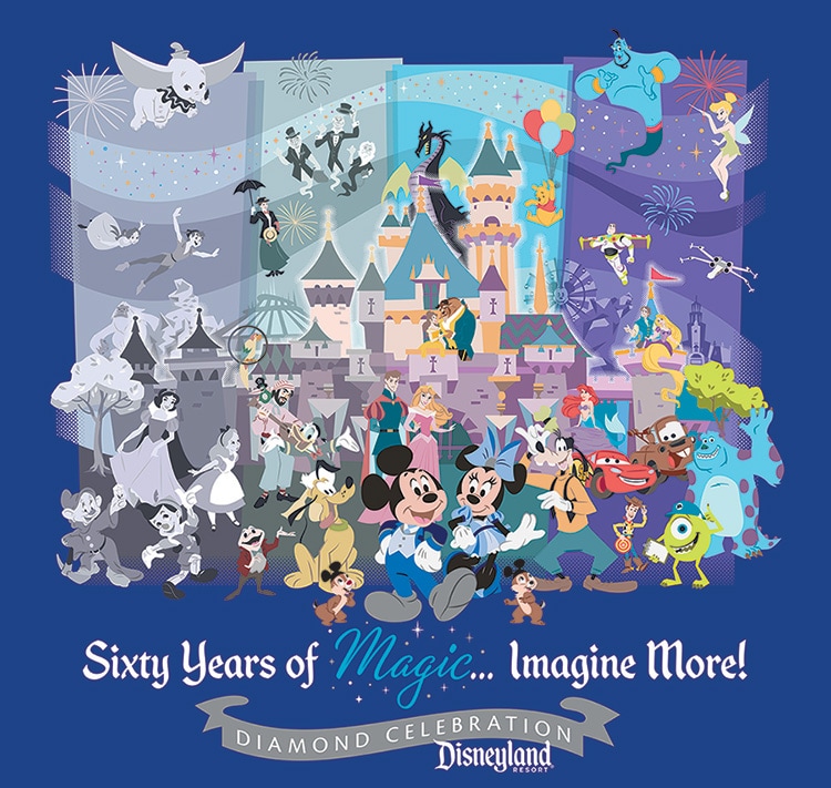 Disneyland 50Th Anniversary Poster