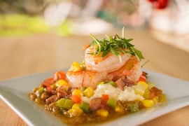 Shrimp and Stone-Ground Grits at the Epcot International Flower and Garden Festival
