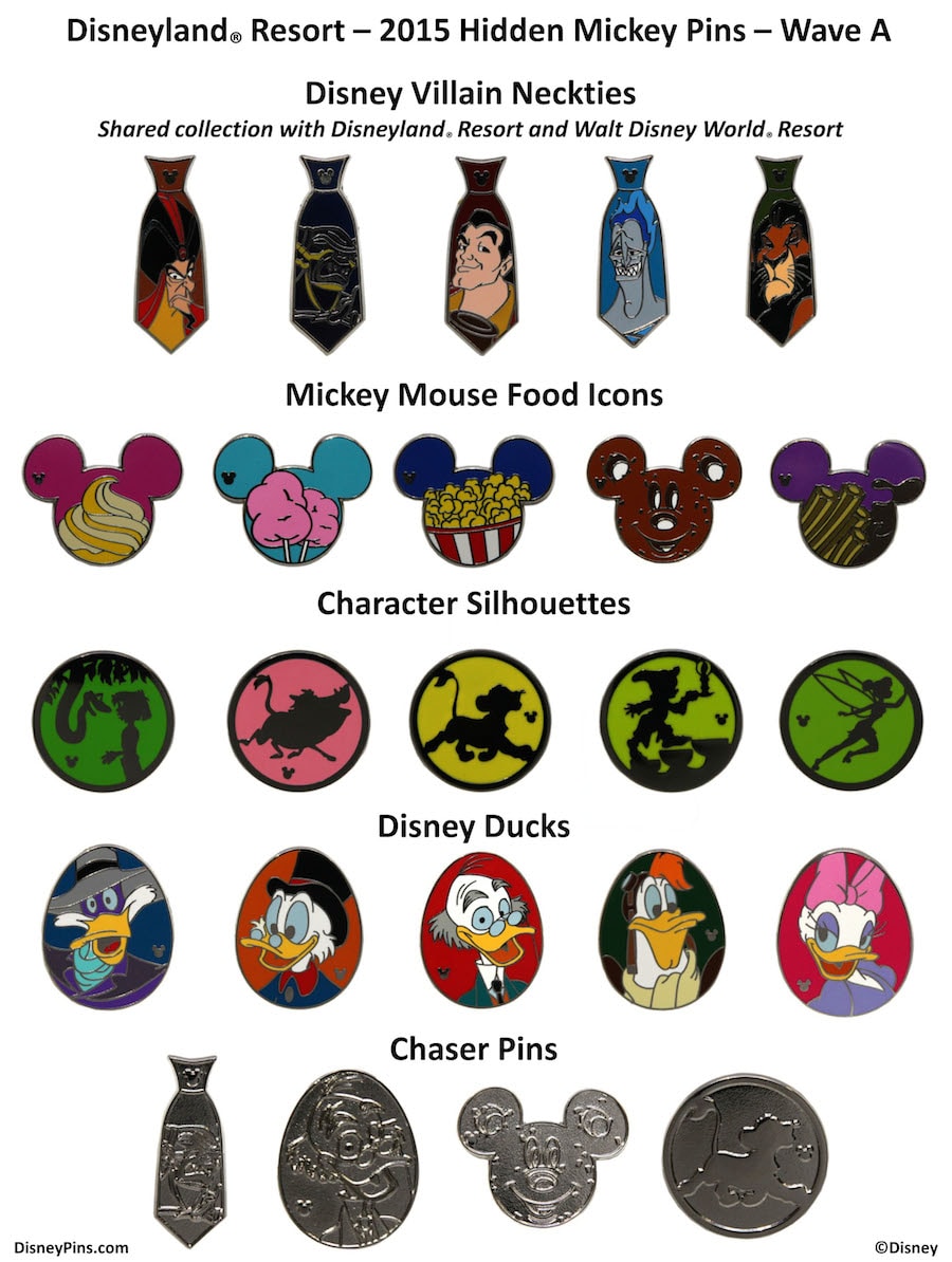 New Hidden Mickey Pins Coming to Disney Parks in April 2015