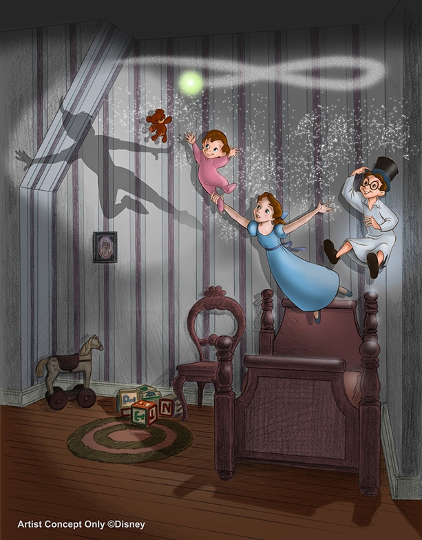 Bringing New Magic to Peter Pan’s Flight at Disneyland Park, Image Courtesy of Walt Disney Imagineering
