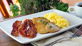Bacon and Eggs, Part of ‘World of Color’ Dining Packages