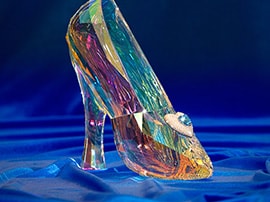 Enter the Disneyland Diamond Days Sweepstakes for a Chance to Win a Crystal Cinderella Slipper Adorned with a Diamond-and-Topaz Pendant