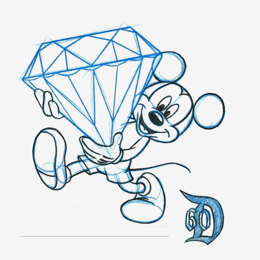 New Artist Sketch Debuts For The Disneyland Resort Diamond