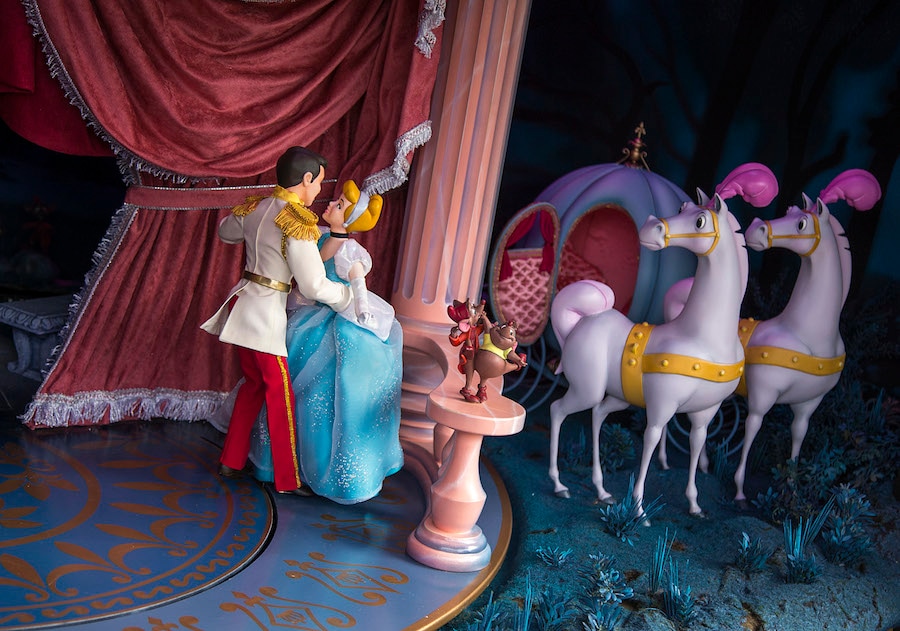 A Closer Look at New 'Cinderella' Main Street Enchanted Windows at Disneyland Park