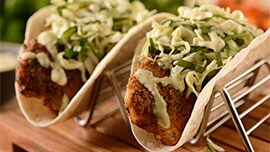  Spicy Fish Tacos at Sunshine Seasons, located in the Land Pavilion at Epcot