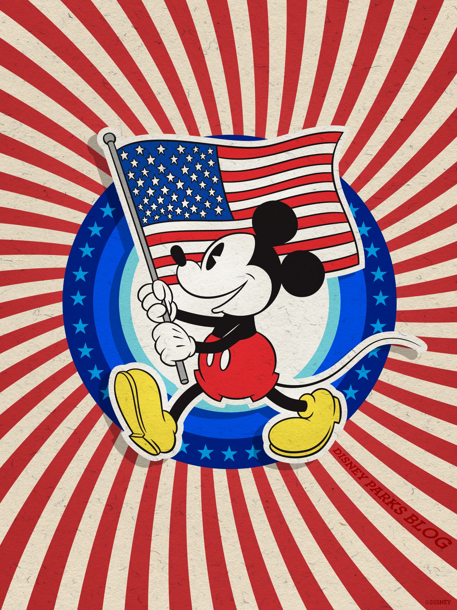 mickey 4th july clipart