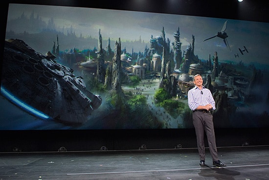 Walt Disney Company Chairman and CEO Bob Iger Announces Star Wars-Themed Lands Coming to Walt Disney World and Disneyland Resorts