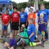 Boys and Girls Club Attendees Pose with a Replica Loggerhead Sea Turtle