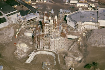 Cinderella Castle Under Construction at Magic Kingdom Park
