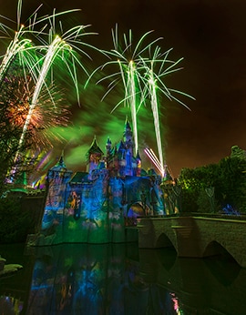 ‘Disneyland Forever’ Fireworks over Sleeping Beauty Castle at Disneyland Park