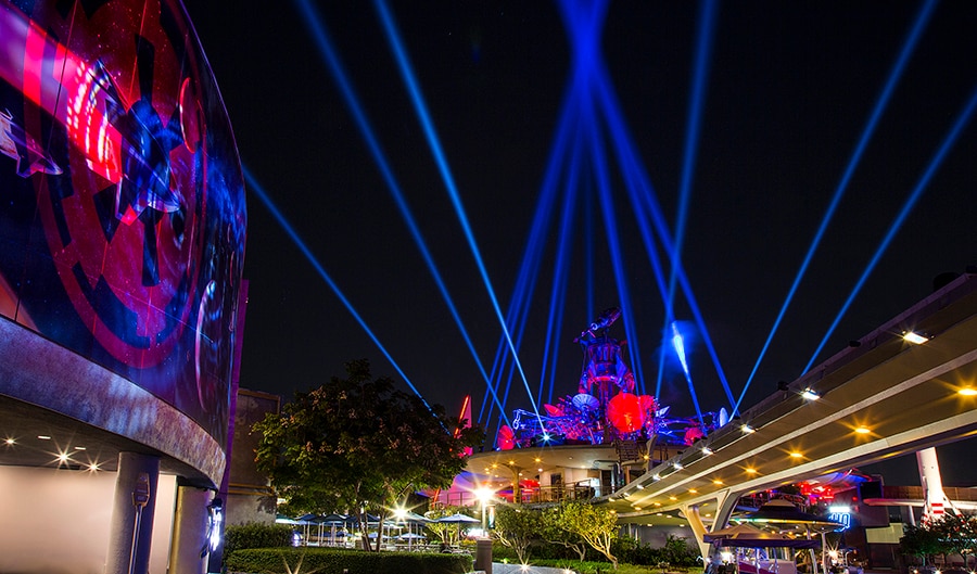 Disney Parks After Dark Season of the Force Lights Up Tomorrowland at