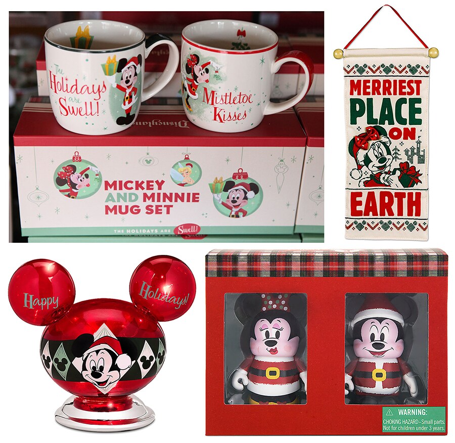 Disney Coffee Mug Set - Mickey and Minnie Mouse Retro