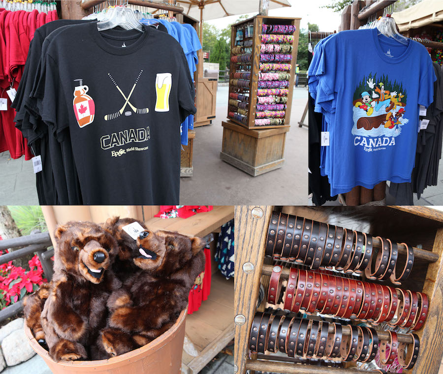 Merchandise from Northwest Mercantile in the Canada Pavilion at Epcot