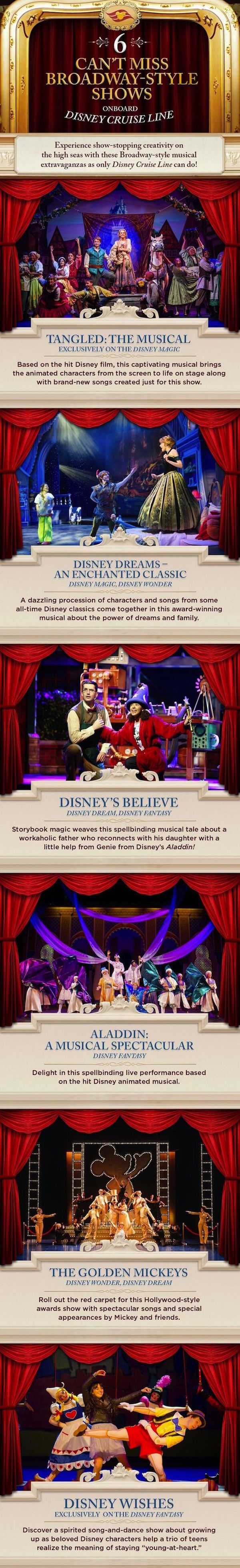 Six Can T Miss Disney Cruise Line Broadway Style Shows Disney Parks Blog